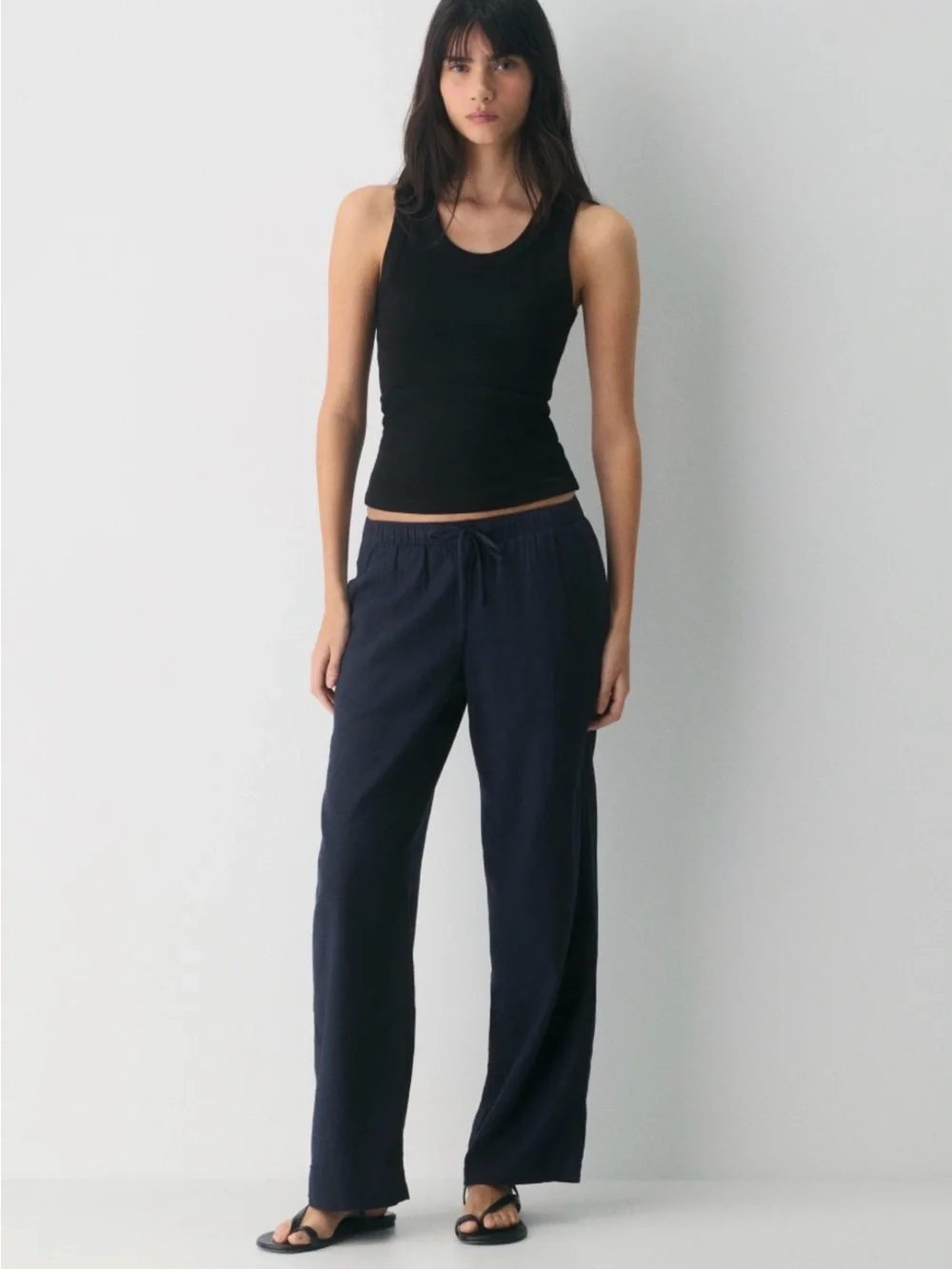 Aritzia TNA Chill Drawstring Pants- Admiral Navy XS - Picture 1 of 6